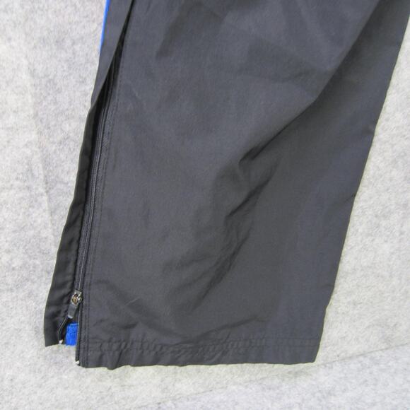 Russell Athletic Pants Mens Medium Black Track Warm Up Side Stripe Zip Hem Mesh - Picture 8 of 9
